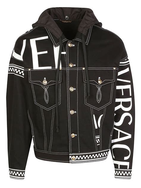 versace mens jacket uk|versace denim jacket.